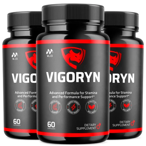 MJO (3 Pack) Vigoryn Capsules, Official Vigoryn Pills for Men with All Natural Ingredients, Advanced Formula Men's Health and Wellness Pill, Maximum Strength Multivitamin Formula Supplement (180 Capsules)