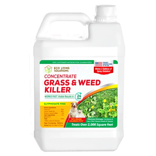 ECO GARDEN PRO PROFESSIONAL Weed Killer Concentrate - Eco Living Solutions Weed Killer Spray | Pet Safe Weed Killer | Organic Weed and Grass Killer | Moss Killer | Crabgrass & Dandelion Killer | Glyphosate Free Herbicide