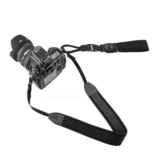 Vividstarry DSLR Camera Neck Strap, Soft Neoprene Shoulder Belt with Quick Release Wrist/Hand Grip Adjustable Carrying Lanyard for Canon EOS 5D 6D M50 Mark II, Rebel, for Nikon D7500 DX-Format Digital SLR