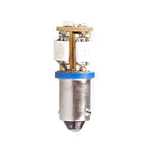 MENICS MAL-T09-S-24-C, MENICS Signal Light Accessory, LED Bulb, 9mm Bayonet Socket, Single Contact Base, 24VDC, Clear Color