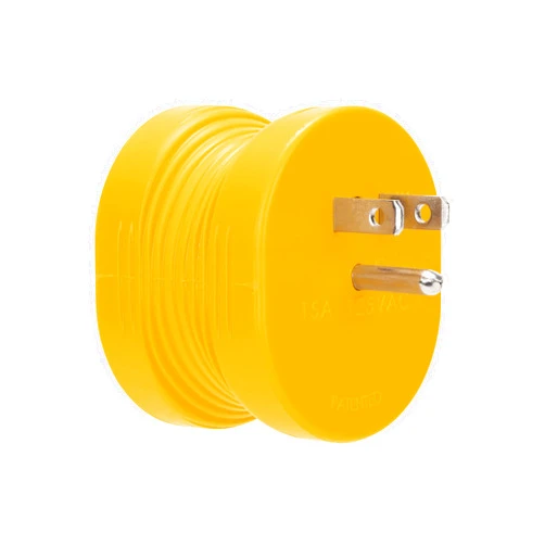 Camco PowerGrip Camper/RV Adapter | Features a 15-Amp Male (NEMA 5-15P) & 30-Amp Female (NEMA TT-30R) Connection | Rated for 125V/1875W (55223)