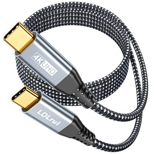 LDLrui USB C to USB C Monitor Display Cable 6FT, 20Gbps Data Transfer 100W Fast Charge 4K Video Output USB3.2 Gen 2×2 Cable for MacBook, iPad, iPhone 15 Pro/Max, Samsung S21, Dell XPS, Portable Monitor