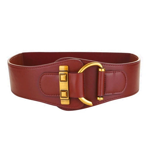 HAYNAH Marycan Belts for Women Wild Wide Waistband Elastic Stretch Dress Waist Belt Buckle Band Dress Waistband