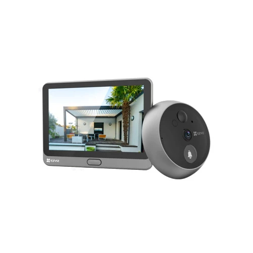 EZVIZ Wireless Door Peephole Camera - 4.3-Inch Color Touch Screen Door Viewer with 3-Month Battery Life, 1080P Front Door Bell, Human Detection, Two-Way Video Call, Night Vision, 256GB Cloud/SD, CP4