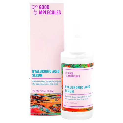 Good Molecules Hyaluronic Acid Serum - 1% Hyaluronic Acid Non-Greasy Ultra hydrating Serum Facial Moisturizer for Plumper Skin, Skin Care for Face