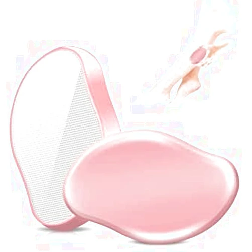 Belvacor Crystal Hair Eraser for Women and Men, Reusable Crystal Hair Remover Device Magic Painless Exfoliation Hair Removal Tool, Magic Hair Eraser for Back Arms Legs(Pink)