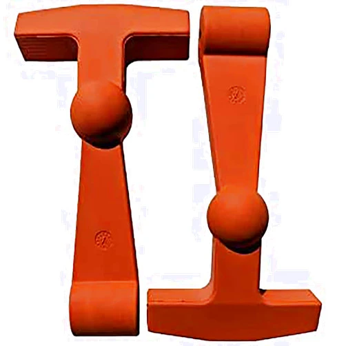 BEAST COOLER ACCESSORIES 2-Pack Replacement Lid Latches Compatible With Yeti and RTIC Hard Coolers, Designed and Manufactured - Larger, Ergonomically Improved Design That Fits all Yeti Tundra Coolers (Burnt Orange)