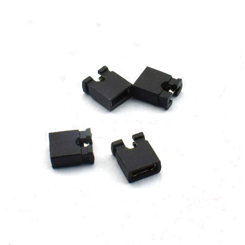 ZYAMY 100PCS 2.54mm Jumper Caps Circuit Board Shunts Short Circuit Connection Pin Blocks Black