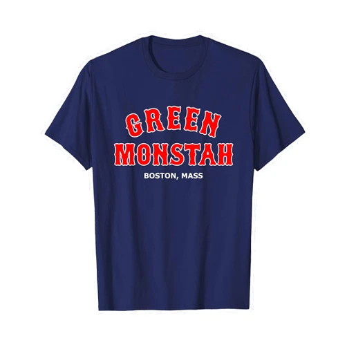 Southie Boston Shirts And Gifts Green Monstah Funny Boston Mass New England Sports Gift T-Shirt