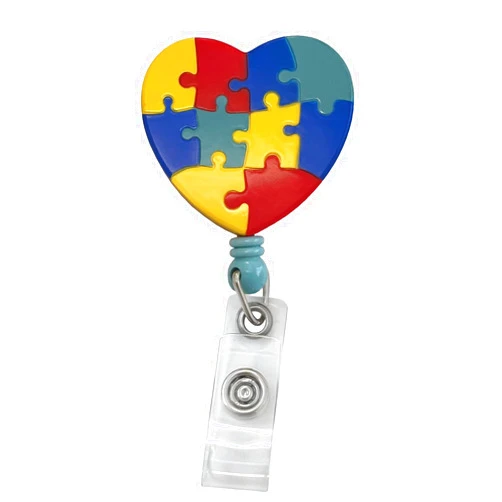 Prestige Medical Deluxe Retracteze™ Id Holder, Autism Heart