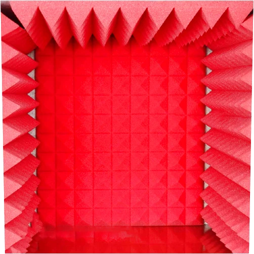 ENNEM Soundproofing Tabletop, for 1 person, soundproof box, desktop partition, meeting & live space, for announcer, soundproof booth, tabletop panel, soundproof box (Color : Red)