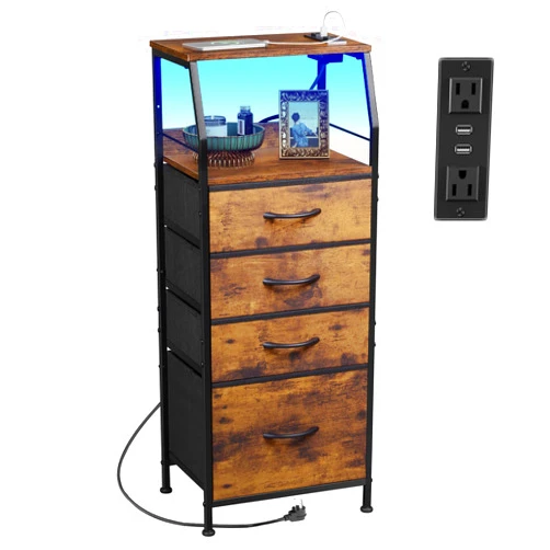 WLIVE 4 Drawer Dresser for Bedroom, 37