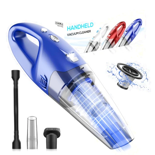 YOOHI Handheld Vacuum Cordless Rechargeable,Car Vacuum Cordless Cleaner,1.5lbs Lightweight Dust Busters Cordless Rechargeable with LED Light/Multi Accessories for Car and Home, Mine Portable Vacuum