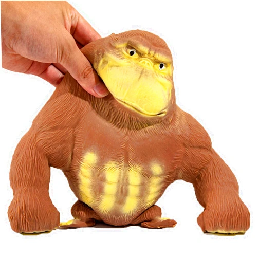 YHan Stretchy Monkey Toy Trending Squishies Fidget Toy Stuffed Monkey, Stretchy Glue-Sand Filled Rubber Gorilla Squishy Toys for Kids and Adults