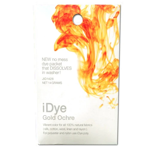 Jacquard Idye Natural Fabric: Gold Ochre