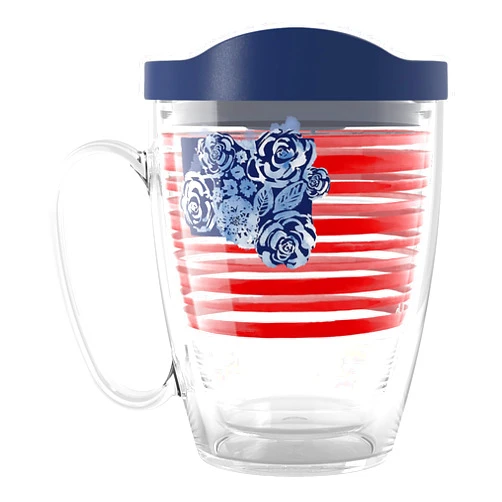 Tervis Sara Berrenson - Home Sweet Home American Flag Made in USA Double Walled Insulated Tumbler Travel Cup Keeps Drinks Cold & Hot, 16oz Mug, Classic