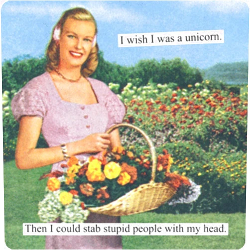 Anne Taintor Magnet - Unicorn