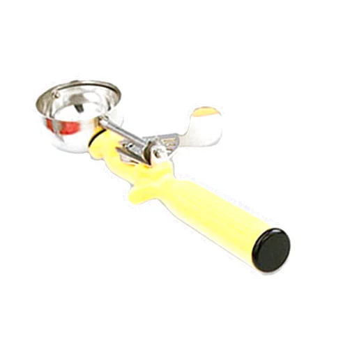 Vollrath 1-5/8 oz Stainless Steel Disher - Size 20,Yellow