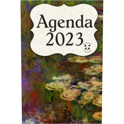 By Blackpaper Publishing (Author) Agenda 2023 Claude Monet - Le Ninfee: Planner settimanale A5 in carta crema con calendario annuale, tracker abitudini mensile, spazio per le note settimanali, pagine per i contatti