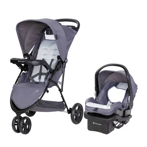 Baby Trend Venture 3-Wheel Stroller Travel System, Stellar Grey