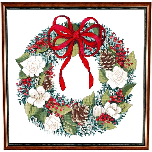 Janlynn 21-1415 14 Count Christmas Traditions Counted Cross Stitch Kit, 14-1/4 by 14-1/4-Inch