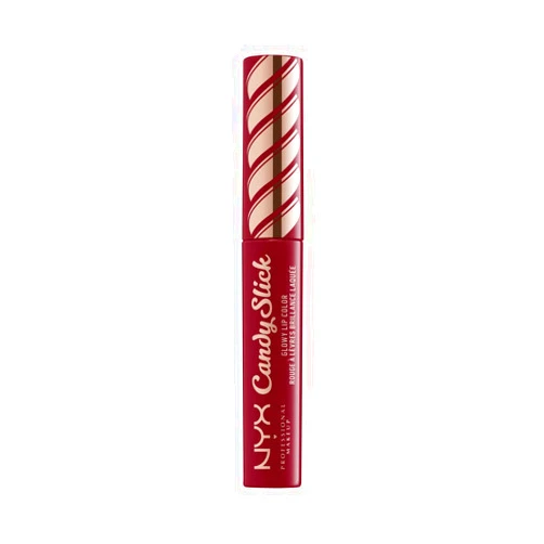 NYX PROFESSIONAL MAKEUP Candy Slick Glowy Lip Color Gloss - Single Serving (Wine Red)