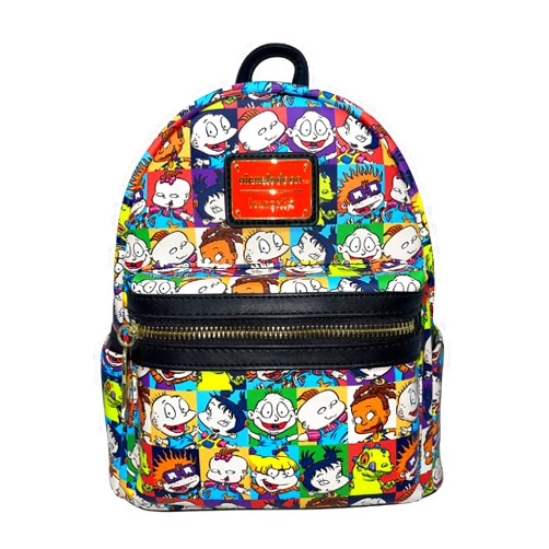 Loungefly The Rugrats Allover Print Nickelodeon Womens Double Strap Shoulder Bag Purse