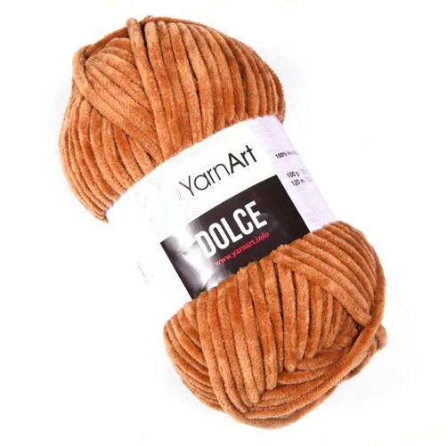 YarnArt Yarn Art Dolce Yarn 100% MicroPolyester Velvet Blanket Amigurumi Super Bulky :6 Baby Chenille Yarn (1 Skein, 765)