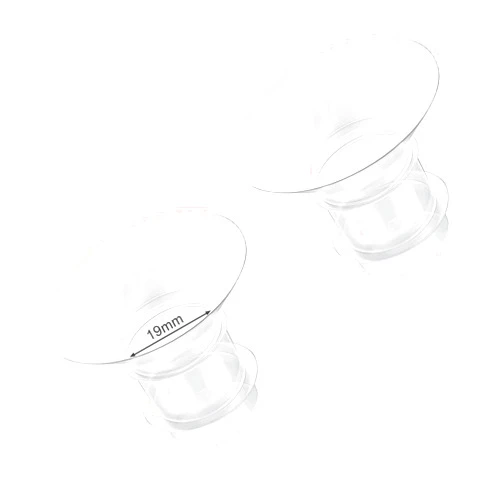 Loveishere 19mm Flange Inserts Compatible with Medela / Willow / TSRETE/ Momcozy S9 S10 S12/ Willow Wearable Cups & Spectra S1 S2, 24mm Breast Pump Shields Reduce Nipple Tunnel Down to 19mm, 2pcs