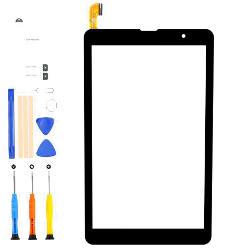 A-MIND for Vortex Tab 8 4G Tablet Screen Replacement (LCD Not Include) for Vortex Tab 8 4G Tablet Touch Screen Digitizer Sensor Glass Panel Full Parts Kits with Repair Tools