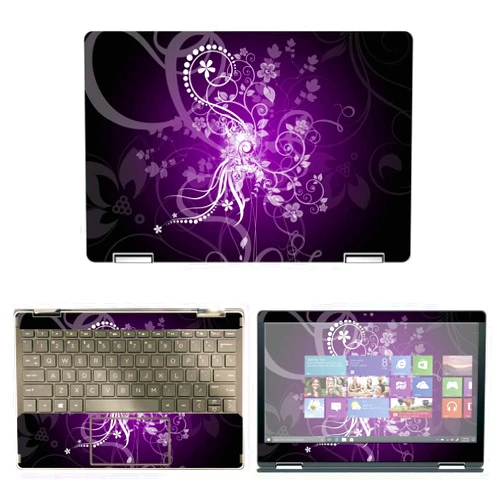 Decalrus - Protective Decal Floral Skin Sticker for HP Pavilion X360 11M-AP0013DX (11.6