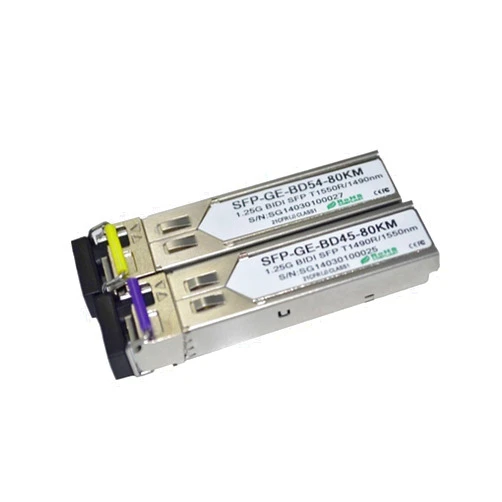 HGNEKUEWD 80KM Easy Compatible 1490/1550nm 1.25G BIDI SFP WDM SFP LC/SC Connector DDM