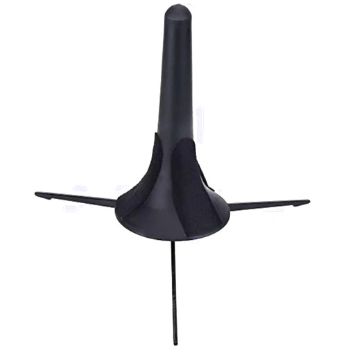 Jiayouy Black Portable Trumpet Stand Holder Metal Tripod Holder Stand Foldable - 6.7