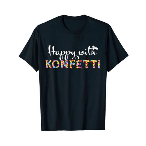 Kölner Karneval Fasching Konfetti Kostümersatz Happy with Confetti Carnival Fancy Dress Costume Set T-Shirt