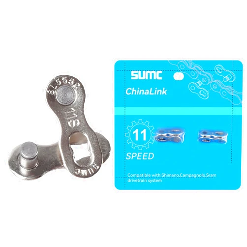 YEENOR SUMC Bike Chain Missing Link for 11 Speed，Re-usable Quick Link-Silver, Compatible with Shimano/Campagnolo/SRAM Drivetrain System.