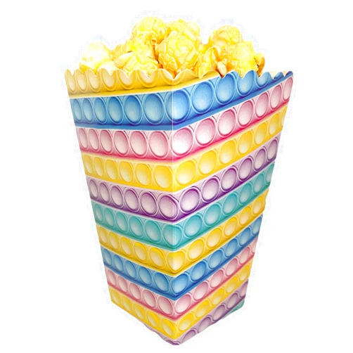 FOTOWOOD 16pcs/Lot Pop Printed Party Favor Gifts Popcorn Boxes Bakery Box Birthday Party Bridal Shower Baby Shower Decorative Boxes (Macaroon)