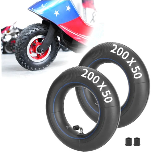 RUHUO 2 Pack of 200x50 Scooter Inner Tubes 8