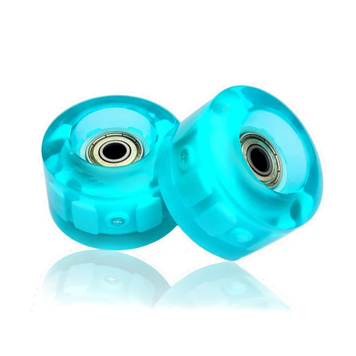 Xino Sports Replacement Wheels for Rainbow Roller Skates with LED Lights - Set of 2 Wheels