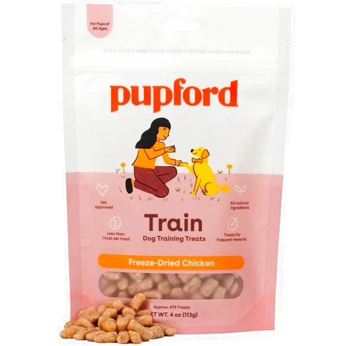 Pupford Freeze Dried Training Treats for Dogs & Puppies, 475+ Two Ingredient Bites (Chicken, 4 oz)