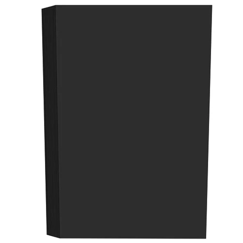 LICIHI A4 Black Card - 50 Sheets Black Paper, More For Greeting Cards, Invitations, Fun Crafting and Decorating, Decoupage ect（ 220gm）