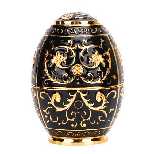 LYBLY Rotating Press Toothpick Holder Box Dispenser, 3D Carved Egg Shaped Organizer Automatic Retro Up Toothpick Dispenser for Home Kitchen Hotel/335