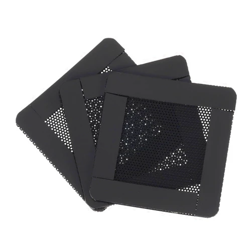 MECCANIXITY 3PCS PC Dust Filter, 60x60mm Magnetic Frame PVC Computer Case Cooler Dustproof Mesh Cover Fan Grills for Computer Chassis Speakers, Black