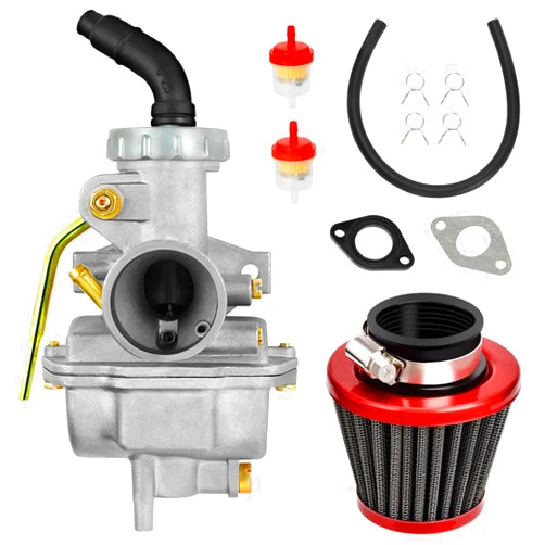 HIAORS PZ20 Carburetor Kit for TaoTao Coolster 125cc 110cc 50cc 70cc 90cc Chinese Kids ATV Quad 4 Wheeler Baja Sunl NST Kazuma Roketa Loncin Lifan Buyang lcebear Vitacci 4 Stroke Engine Go Kart Parts