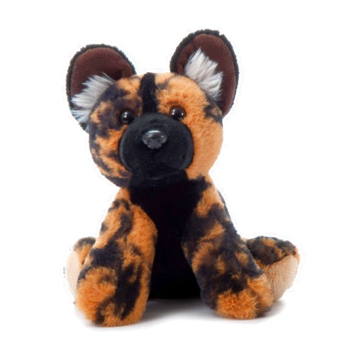 The Petting Zoo Floppy African Wild Dog Stuffed Animal Plushie, Gifts for Kids, Wild Onez Wildlife Animals, Dog Plush Toy, 9 inches