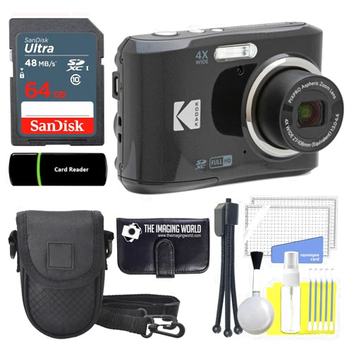 The Imaging World Kodak PIXPRO FZ45 16MP Digital Camera 4X Optical Zoom 27mm Wide Angle 1080P Full HD Video 2.7