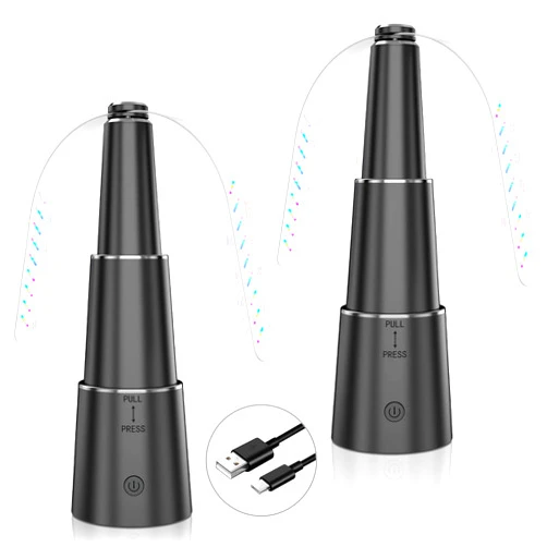Tafatee Food Fan for Table Rechargeable Retractable 3 Speed Table Fan for Indoor Outdoor Meal Outside Restaurants Meal Black (2 PCS)