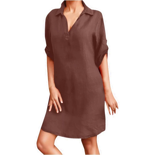 Generic White Stripes Yellow Striped Dress Resort Wear 2024 White Dress Women Petite Long Sleeve Wrap Dress for Women Dressy C