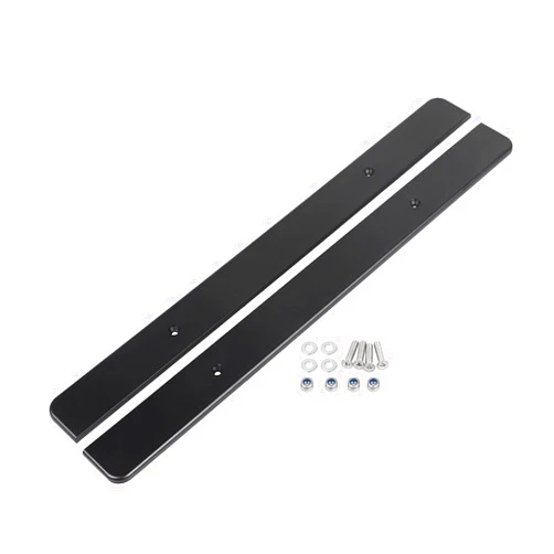 YDLMT 1 Pair Motorcycle Stretched Extended Saddlebag Skid Plates for Harley Touring Electra Glide Street Glide Road Glide Road King 1993-2013, Black