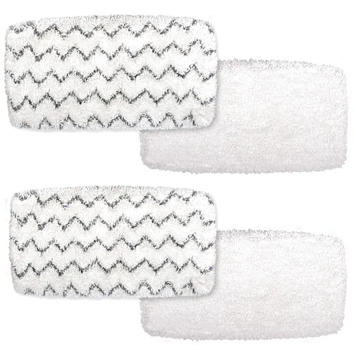 F Flammi Flammi 1252 Vac & Steam Mop Pad for Bissell PowerFresh Vac & Steam 2747A, 1132 1543 1632 1652 Symphony Vacuum and Steam Mop Series, 4 Pack