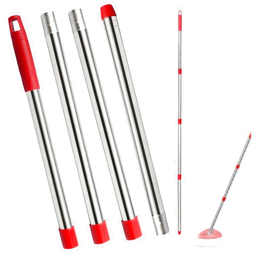 Fazlynyi Spin Mop Replacement Handle, 4-Section 30-to-58 inch Mop Replacement Stick Compatible with Ocedar Mop Handle for Easy Wring Mop Refills, Germany Screw Joint(Mop Head&Base not Include)